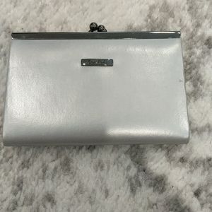 Buxton genuine leather silver card wallet